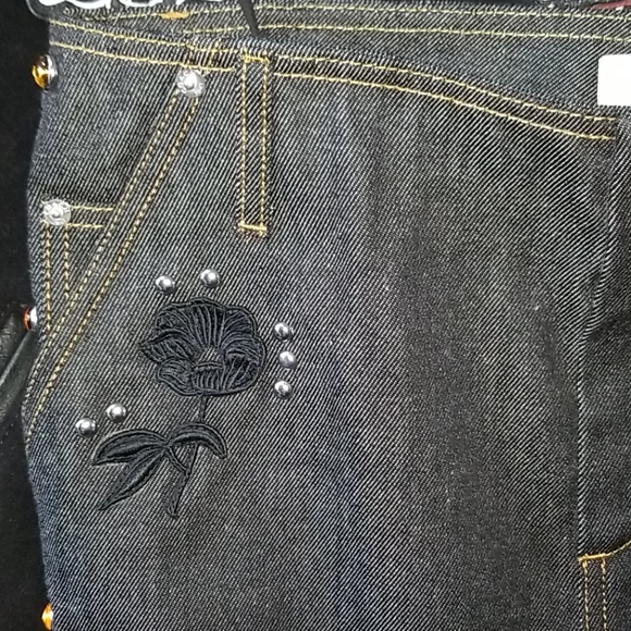 Coach 1941 black denim size 8 mini skirt 86958 - Picture 5 of 8